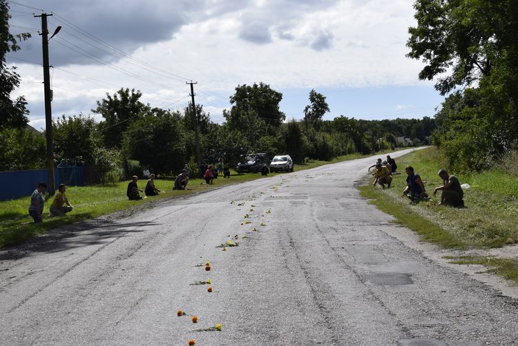 Вулиця стелить квіткові доріжки